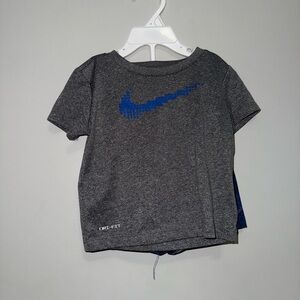 Nike Gray Blue Athletic Short Sleeve Tee